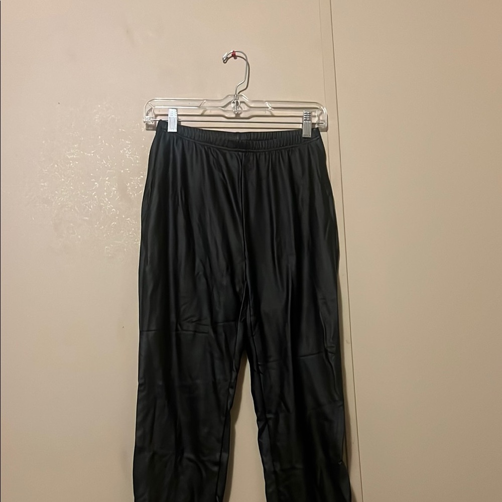 SHEIN Black Satin Pantsuit